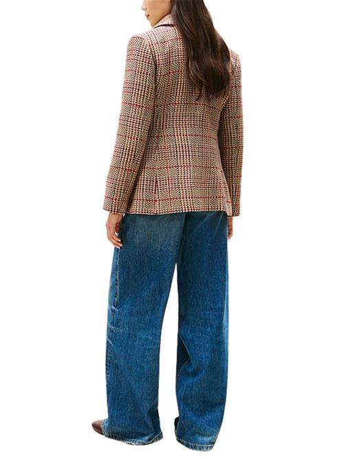 Blazer in misto lana con lavorazione a quadri Tommy Hilfiger | WW0WW466560OG
